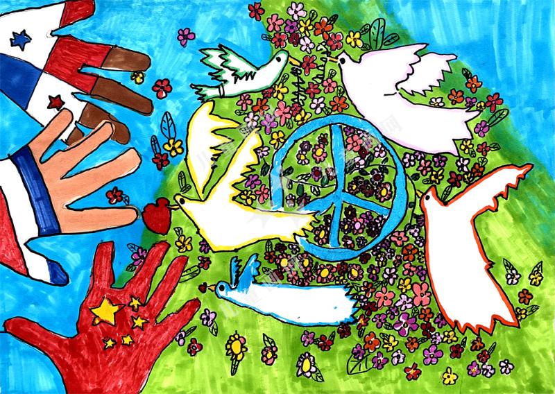 “手”护和平 传递爱与希望